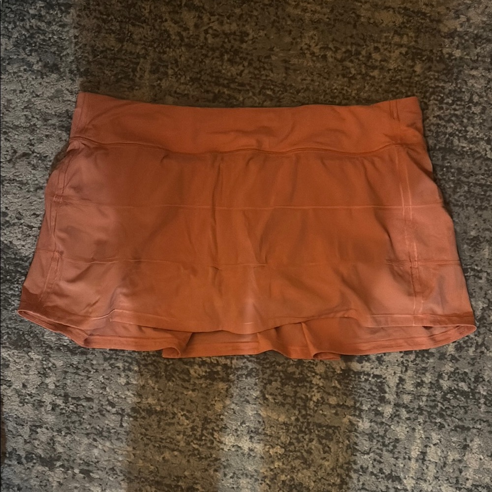 Lululemon Orange Athletic Skirt